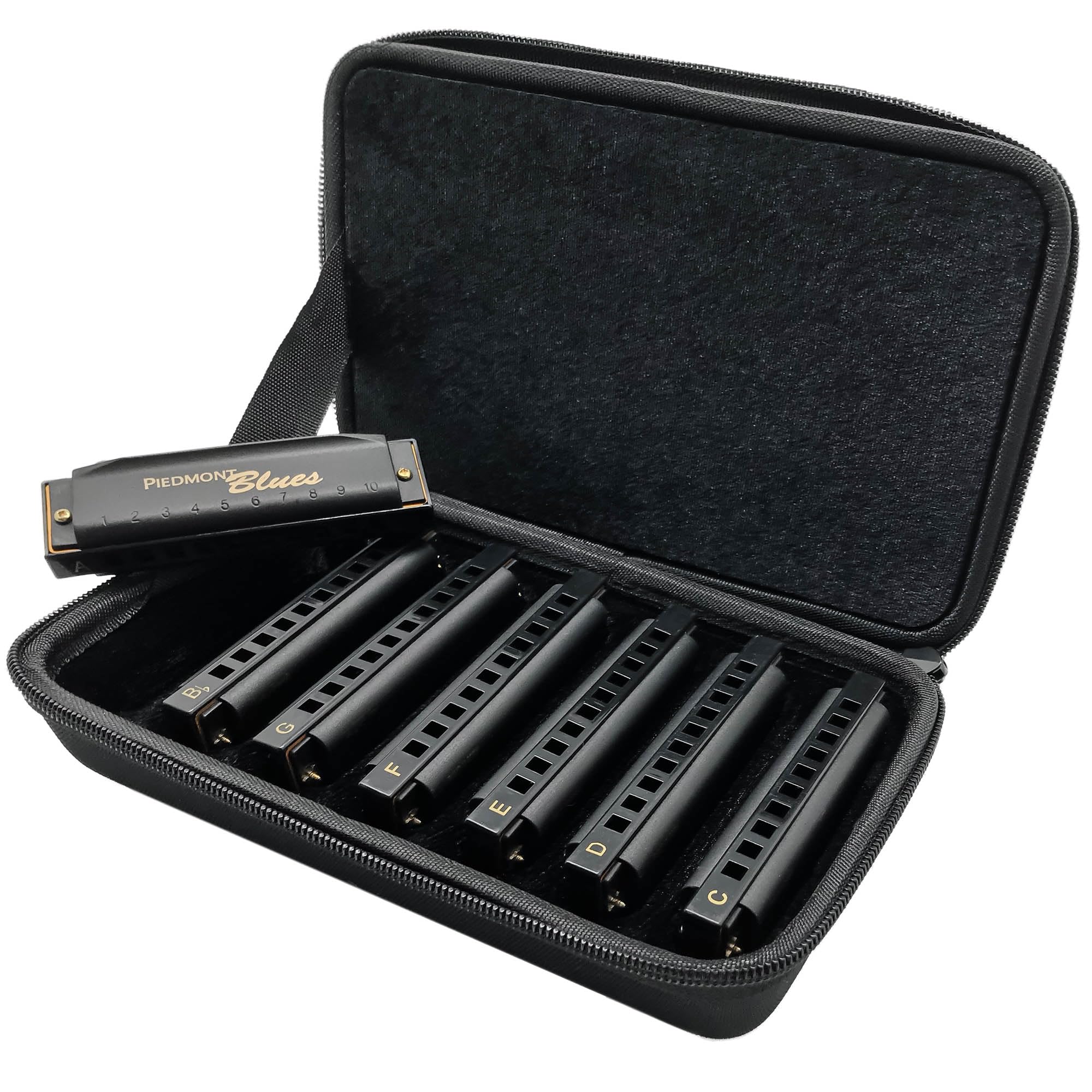 Amazon.com: Hohner Piedmont Blues Harmonica 7 Pack - Keys of G, A